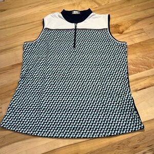 Callaway Women’s Opti-Dri 1/4 Zip Golf Athletic Sleeveless Top XL